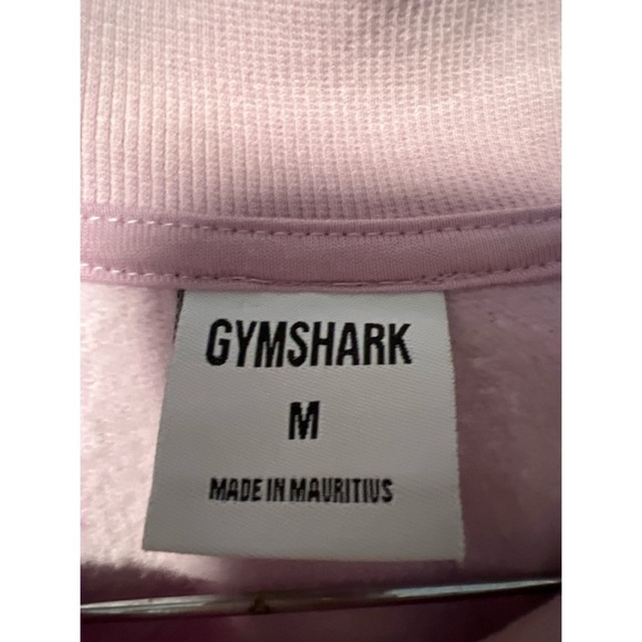 Gymshark Pink Hooded Crop Sweatshirt - Picture 2 of 3